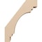 Ekena Millwork 5-inch W x 14-inch D x 18-inch H Pescadero Rough Cedar Woodgrain TimberThane Knee Brace, Primed BRCUR05X14X18PECRCPR - alternate 2